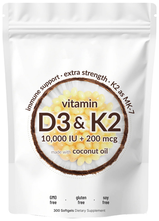 Vitamin D3 K2 Supplement Softgels